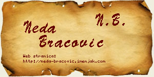 Neda Bracović vizit kartica
